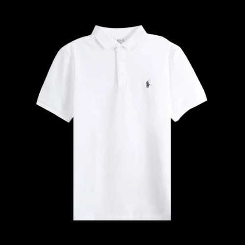 Polo Ralph Lauren Classic Fit Stretch Mesh Polo With 3-Button Placket 'White'