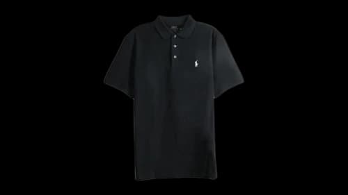 Polo Ralph Lauren Short-Sleeve Classic Fit Stretch Mesh w/ 3-Button Placket Polo Black