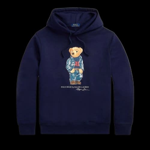 Polo Ralph Lauren Denim Bear Fleece Sweatshirt 'Cruise Navy'