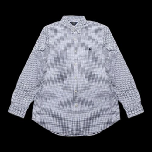 Polo Ralph Lauren Long-Sleeve Permformance Twill Sport Shirt 'White/Blue/Multicolor'