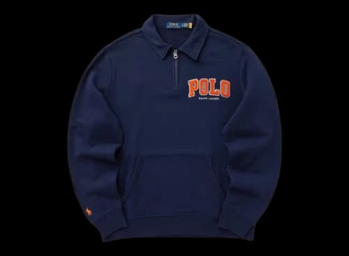 Polo Ralph Lauren Varsity Half-Zip Sweatshirt Cruise Navy