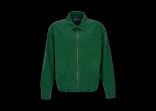 Polo Ralph Lauren Long-Sleeve Big Fit Piece-Dyed Twill Windbreaker New Forest