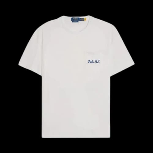 Polo Ralph Lauren Heritage Icon Bear Jersey Knit Crewneck With Double Tipping 'White'