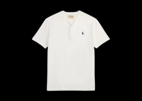 Polo Ralph Lauren Short-Sleeve Slub Jersey Henley T-shirt White