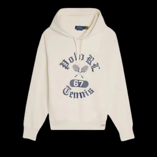 Polo Ralph Lauren Vintage Novelty Fleece Tennis Sweatshirt 'Nevis'