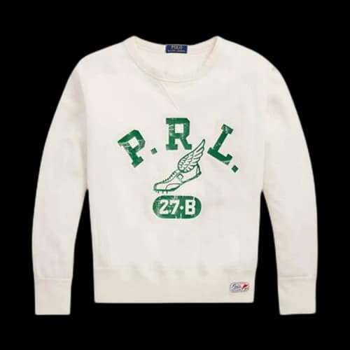 Polo Ralph Lauren Vintage Fleece Run Club Printed Logo Sweatshirt 'Nevis'