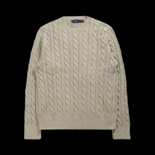 Polo Ralph Lauren Cable Knit Sweater 'Natural'