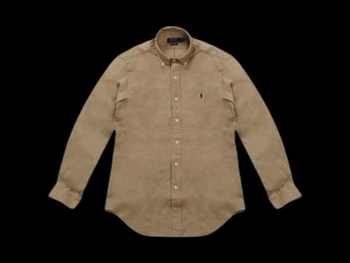 Polo Ralph Lauren Long-Sleeve Piece Dye Linen Sport Shirt Coastal Beige