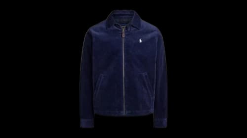 Polo Ralph Lauren L/S 8 Wale Corduroy Wynton Windbreaker Jacket Newport Navy