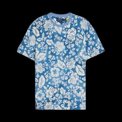 Polo Ralph Lauren Print Crewneck 'Mangrove Floral/Campus Blue'