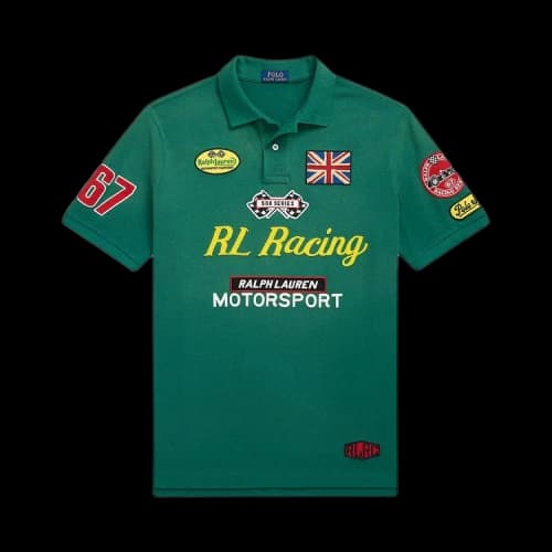Polo Ralph Lauren Short-Sleeve Stretch Mesh Polo Shirt 'Tennis Green'