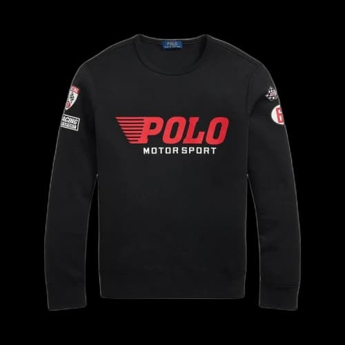 Polo Ralph Lauren Double Knit Long-Sleeve-Sweatshirt 'Black'