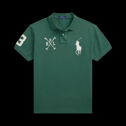 Polo Ralph Lauren Short-Sleeve Basic Mesh Novelty Big Pony Polo 'Washed Forest'