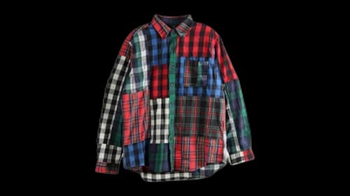 Polo Ralph Lauren Long Sleeve Flannel Ski Camp Shirt Holiday Buffalo Patchwork