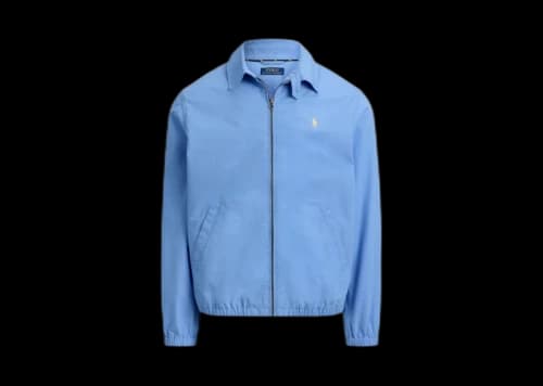 Polo Ralph Lauren Long-Sleeve Cotton Poplin Soft Fade Bayport Windbreaker Jacket Bristol Blue