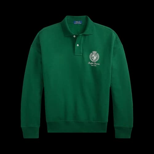 Polo Ralph Lauren Long-Sleeve Seasonal Fleece New York Graphic Polo 'New Forest'