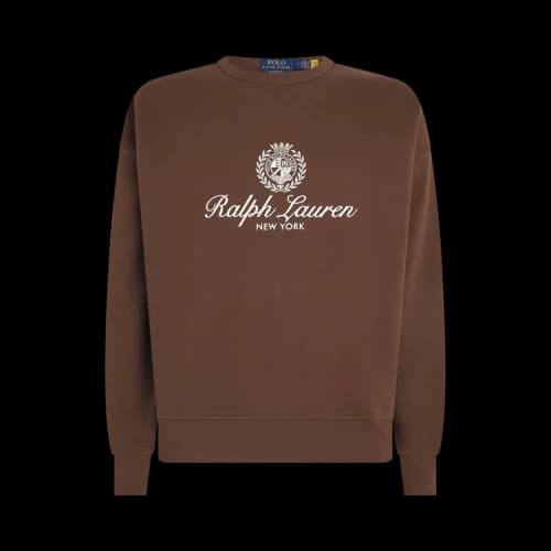 Polo Ralph Lauren Long-Sleeve Seasonal Fleece New York Graphic Sweatshirt 'Branch Brown'