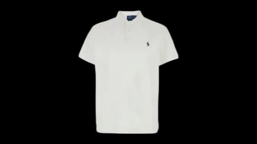 Polo Ralph Lauren Short Sleeve Cotton Honeycomb Textured Polo White
