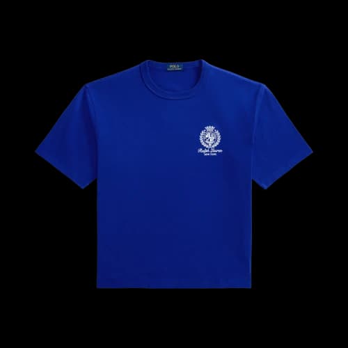 Polo Ralph Lauren Short-Sleeve Jersey Knit Tennis Graphic T-Shirt 'Classic Azure'