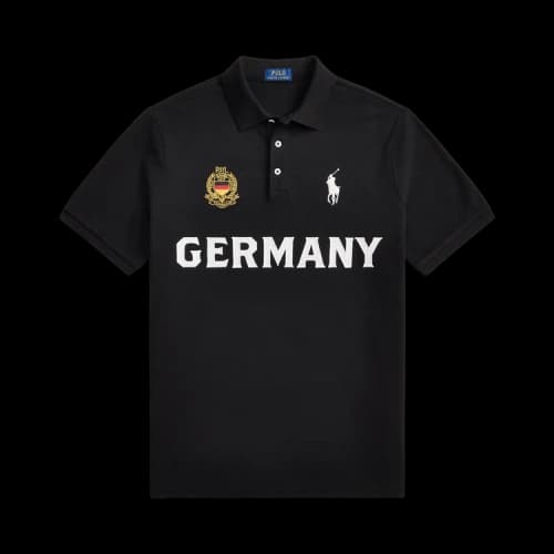 Polo Ralph Lauren Germany Short-Sleeve Mesh Polo 'Polo Black'