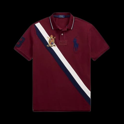 Polo Ralph Lauren Short-Sleeve Mesh Big Pony Polo 'Classic Wine'
