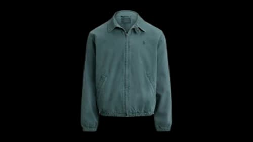 Polo Ralph Lauren Long-Sleeve Heritage Twill Hallett Rigid Denim Windbreaker Hallett
