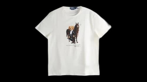 Polo Ralph Lauren Lunar New Year Short-Sleeve Jersey Knit Graphic Bear T-shirt Deckwash White