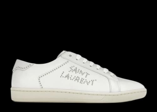 Saint Laurent Studded Low Top White (Women's)