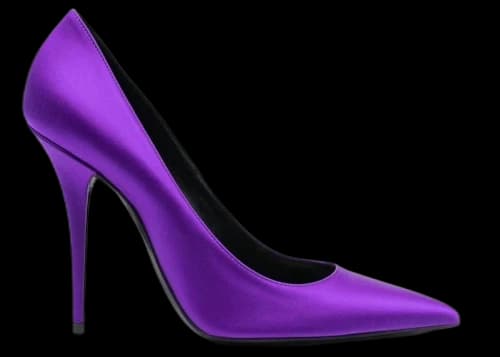 Saint Laurent Marylin Pump Purple Satin