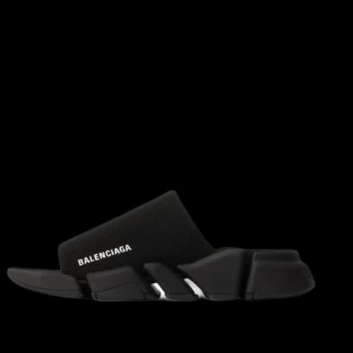 Balenciaga Speed 2.0 Recycled Knit Sandals 'Black'