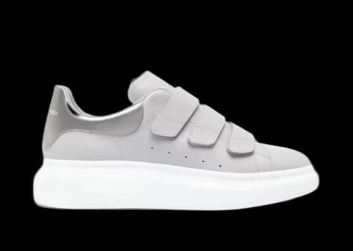 Alexander McQueen Oversized Triple Strap Grey Silver White