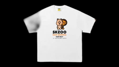 BAPE Baby Milo x Stray Kids Han Quokka Zoo T-shirt White