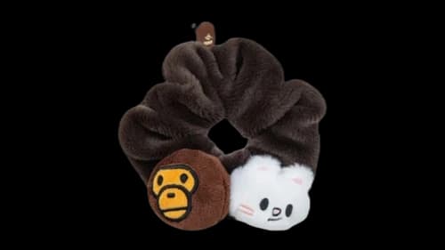 BAPE Baby Milo x Stray Kids Scrunchie Hyunjin Headband Black