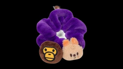 BAPE Baby Milo x Stray Kids Scrunchie Han Headband Purple