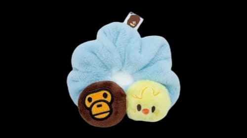 BAPE Baby Milo x Stray Kids Scrunchie Felix Headband Light Blue