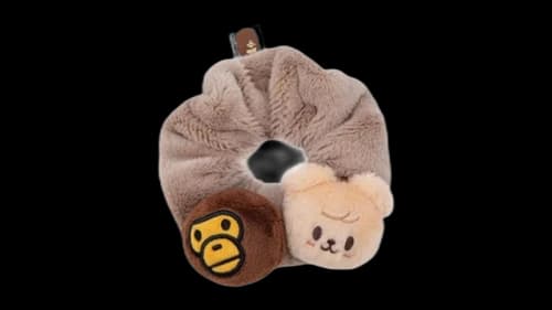 BAPE Baby Milo x Stray Kids Scrunchie Seungmin Headband Brown