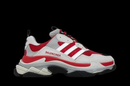 Adidas x Balenciaga Triple S Sneaker 'Red Grey'