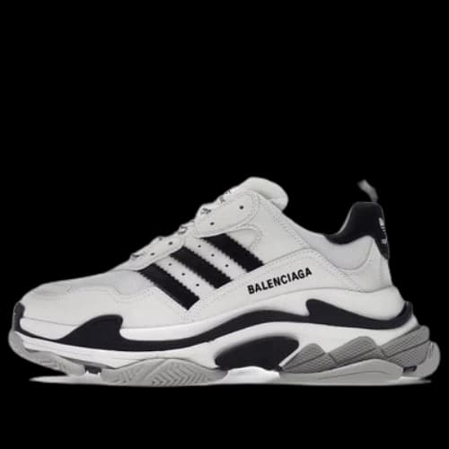 Balenciaga x adidas Triple S 'White Black'