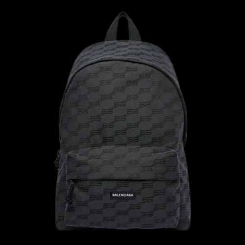 Balenciaga BB Monogram Signature Medium Backpack 'Black'