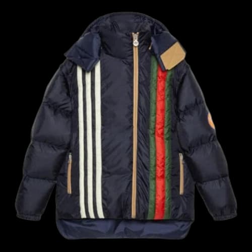 Gucci x adidas Padded Down Hooded Jacket With Detachable Sleeves 'Black'
