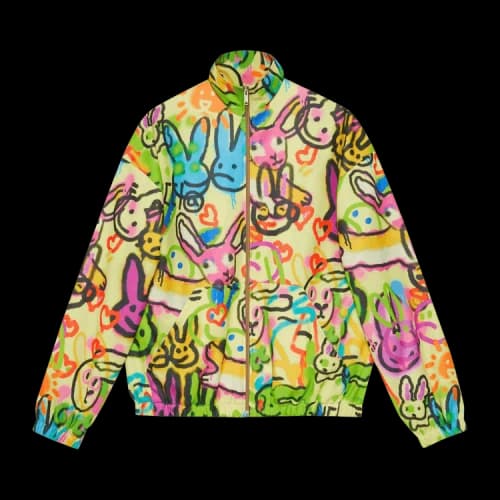 Gucci Bunny Print Full Zipped Jersey Jacket 'Multicolor'