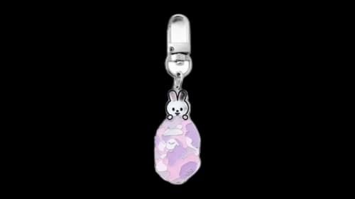 BAPE x Stray Kids Lee Know Keychain Pink