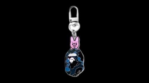 BAPE x Stray Kids Changbin Keychain Navy