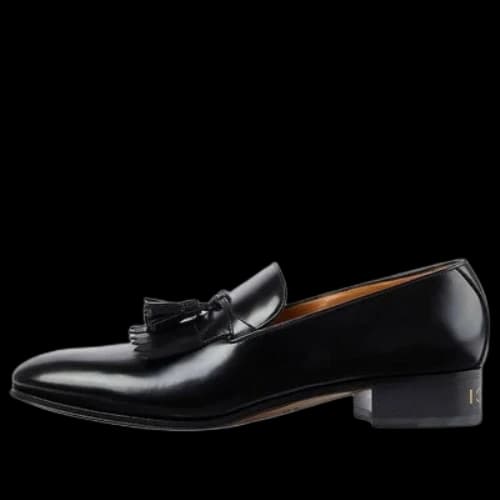 Gucci Leather Tassel Loafers 'Black'