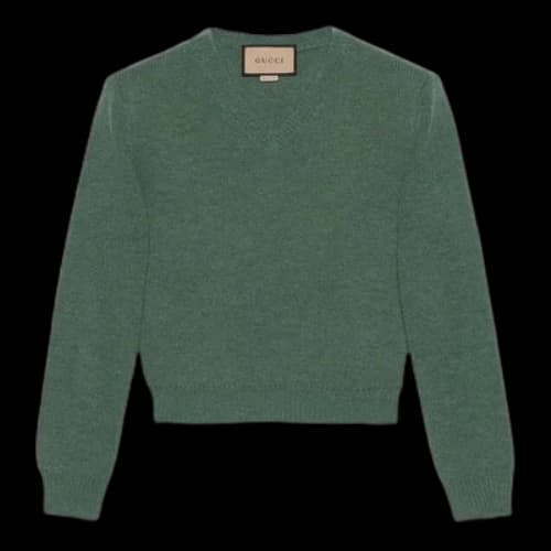 Gucci GG V-Neck Sweatshirt 'Green'
