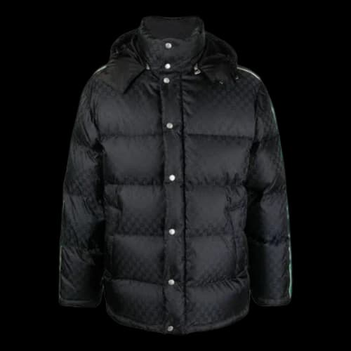 Gucci GG Nylon Jacquard Jacket With Web 'Black'