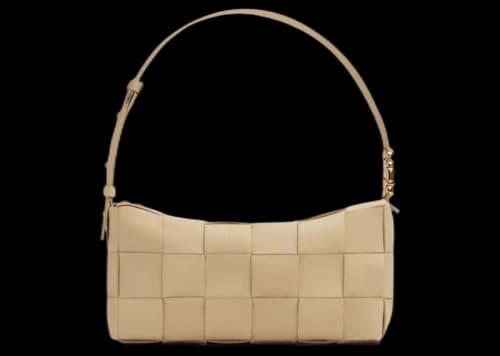 Bottega Veneta Brick Cassette Shoulder Bag Porridge