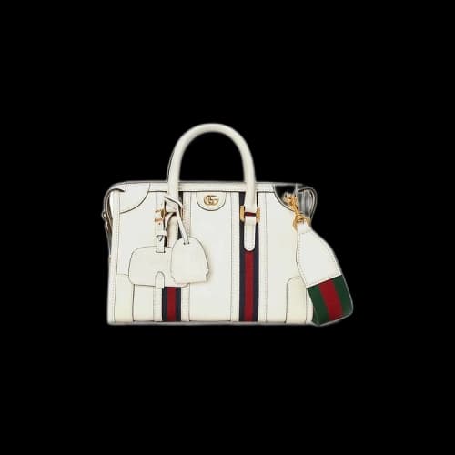 Gucci Bauletto Small Top Handle Bag 'White'