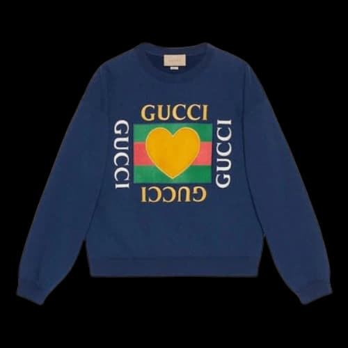 Gucci Cotton Jersey Sweatshirt 'Blue'