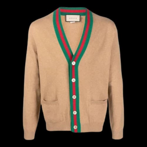 Gucci Cashmere Cardigan 'Camel'